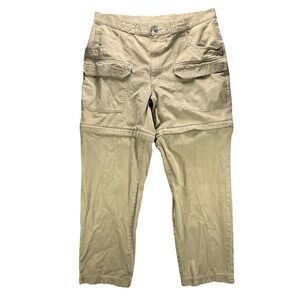 Vintage REI Expedition/Adventure Convertible Pants Mens 38x32 Tan Cargo Hiking